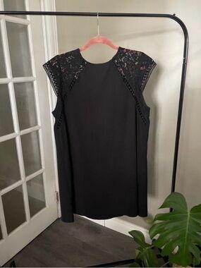 Zara Black Lace Shift Dress